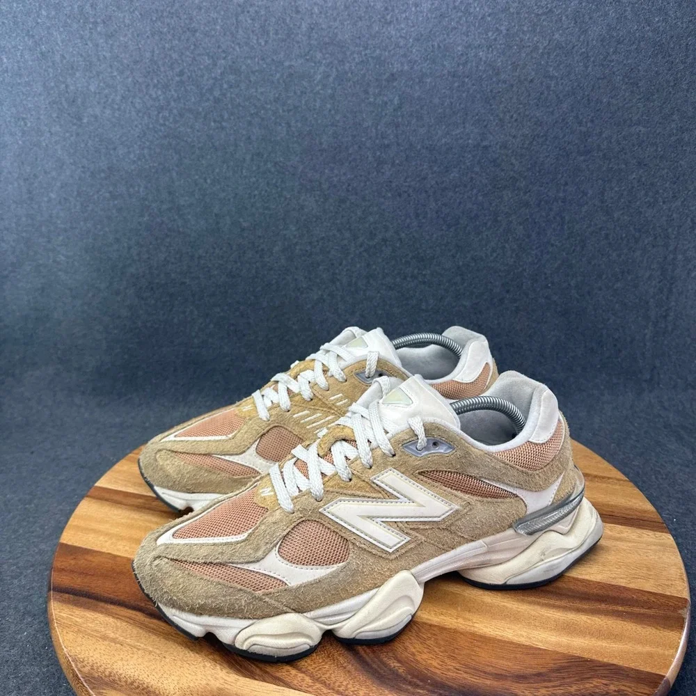 New Balance 9060 U9060HMT Great Plains Tan White Suede Mesh Men's 9.5 Sneakers